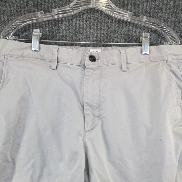 Gap For Good Mens Chino Shorts Gray Size 34 Slash Pockets Cotton - Picture 6 of 14